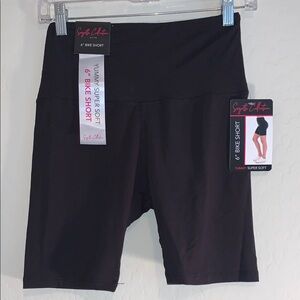 SUZETTE COLLECTION NEW WITH TAGS ONE SIZE HIGH WAISTED CLASSIC BIKER SHORTS